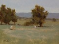 Oil painting of Meadow Grove farm in Upperville, VA