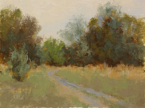 A plein air painting at Riverside Potomac