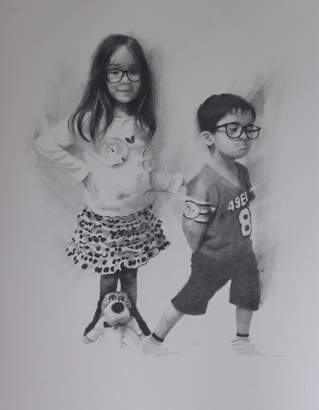 Figurative Portrait in Pencil