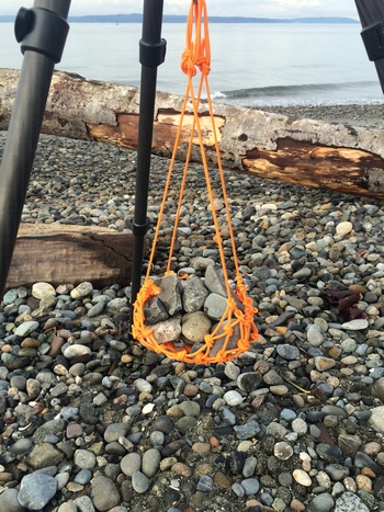 Plein air painting on the beach at Ballard