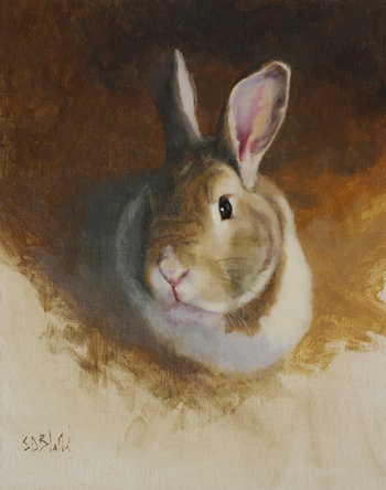 Painting of a bunny WIP