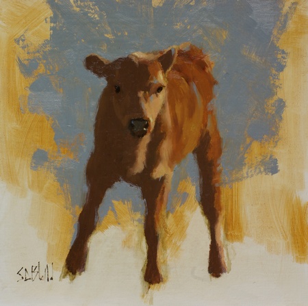 Painting of a calf