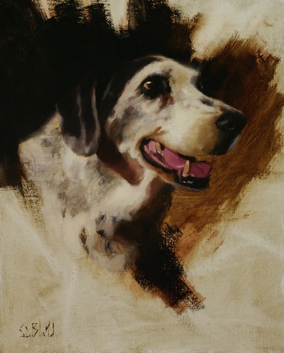 Completed portrait of Molly