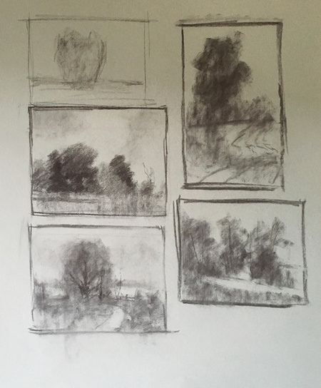 Charcoal Studies - Working Through Ideas Part I