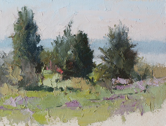 Plein air painting done at Discovery Park