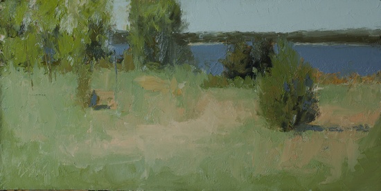 Plein air painting done at Discovery Park