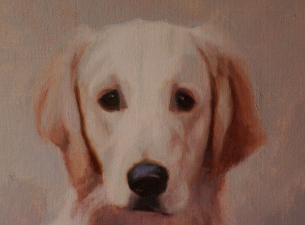 A close up of the painting of Max