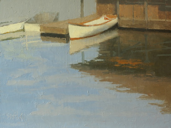 Wooden Boats (plein air). 9x12, oil on linen panel. 2016.