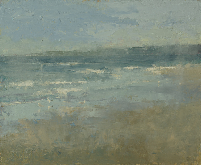 A painting of the beach in Ballard