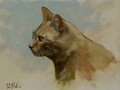 Oil painting of Shakespeare the Cat